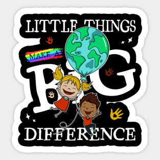 ThanksGiving - Kindness Children - Little things make a big difference Sticker